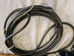 Electrical Work Lights with Cables, 25 ft Length, AC Plug-in, Metal Cage