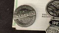 Sturgis Black Hills Rally Commemorative Belt Buckles, 1987-2001