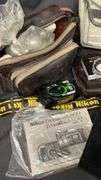 Comprehensive Camera Bag and Film Package, Nikon Strap, Olympus Camera, Opera Glasses