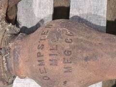 Dempster Mill Mfg Co Hand Water Pump, Cast Iron, Serial 2108