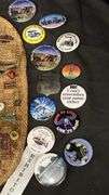 Vintage Collection of 50+ Pins & Badges, Tractors & Motorcycles Theme