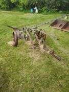 One Bottom Plow on Steel Wheels