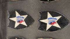 WWII Era 2nd Infantry Division Military Patches, Embroidered Fabric.