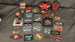 Harley-Davidson, Sturgis, Daytona 500 Embroidered Patches, Various Designs