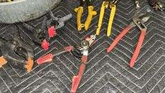 Mixed Hand Tools Collection with Pliers, Wrenches, Screwdrivers, and More