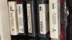 Vintage 8-Track Tapes, Elvis, Johnny Cash, Queen, Includes Decorative Cases
