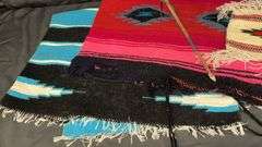 Native American Style Textiles and Decorative Arrow, Woven Patterns