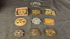 Harley-Davidson Belt Buckles, Motorcycle and Eagle Themes, Baron Buckles