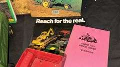 Ertl Co. Toy Farm Trailers, Red & Green, John Deer &  Farm Books