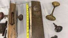 Antique Door Knobs and Hardware, Mixed Material and Design, Early 20th Century