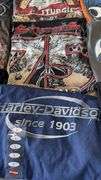 New or Lightly Used Harley-Davidson, Indian & Sturgis T-Shirts, 75th Anniversary, Multiple Sizes