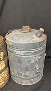 Vintage MIDWAY Metal Gas Can, 5 Gallon