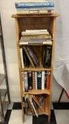 Bookshelf with Books, Wooden, 60"x20"x12", 3 Shelves, Various Titles
