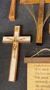 Religious Crucifixes and Plaques, Assorted Materials and Designs