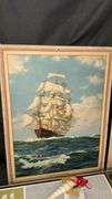 Nautical Art Collection with Baltimore Clipper Model Ship Kit