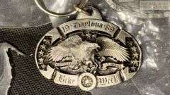 Vintage Motorcycle Rally Keychains - Daytona & Sturgis Events Commemorative