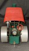 Wilesco Old Smoky Model Steam Roller, Green and Red, Solid Fuel