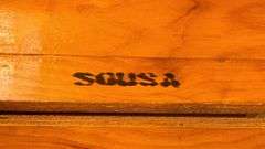 Sousa Wooden Storage Chest, Metal Latch and Handles