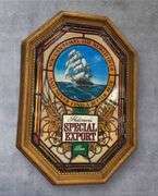 Heileman's Special Export Stained Glass Light-Up Beer Sign, Motion in Waves! Works as it should