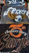 New or Lightly Used Harley-Davidson, Indian & Sturgis T-Shirts, 75th Anniversary, Multiple Sizes