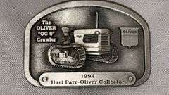 1994 Hart Parr-Oliver Collector Belt Buckle, Oliver OC-6 Crawler, Limited Edition 281/500