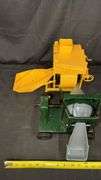 Vintage Mighty Toy Cement Mixer, Yellow and Green, Metal and Plastic