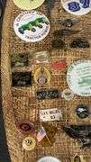Vintage Collection of 50+ Pins & Badges, Tractors & Motorcycles Theme