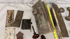 Antique Door Knobs and Hardware, Mixed Material and Design, Early 20th Century