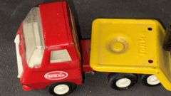 Tonka Truck with Loader & Matchbox K-7 Cattle Truck, Diecast Model Vehicles