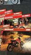 Vintage Honda Motorcycle Brochures CR125R XL500S XR80 XR185