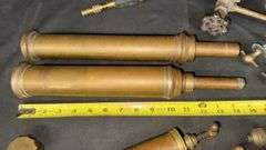 Antique Brass Steam Engine Parts, Cylinders, Valves, Nozzles, Connectors