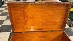 Sousa Wooden Storage Chest, Metal Latch and Handles