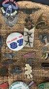 Vintage Collection of 50+ Pins & Badges, Tractors & Motorcycles Theme