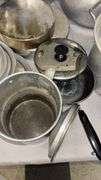 Aluminum Cookware Set, Detachable Handle & Lids, Silver