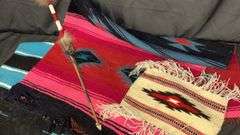 Native American Style Textiles and Decorative Arrow, Woven Patterns