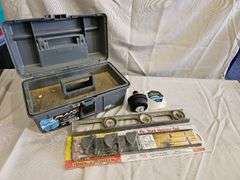 Plano Toolbox with Assorted Tools, Pruning Shears, Screwdrivers, Level