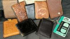 Collection of Leather Wallets Various Styles Brown Black