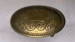 Vintage Metal Belt Buckles with Various Designs, Set of 7