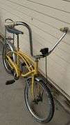 Vintage Bicycle, 20-inch Wheels, Yellow, Banana Seat