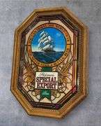 Heileman's Special Export Stained Glass Light-Up Beer Sign, Motion in Waves! Works as it should