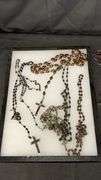 Rosary Beads and Crucifixes, Wood and Metal, Multiple Designs