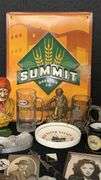 Vintage Miscellaneous Collectibles, Summit Brewing Sign, Red River Valley Ashtray