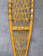 Traditional Wooden Snowshoes, 58 Inches Long, Rawhide Decking