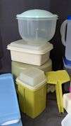 Tupperware Kitchen Storage Containers Set, Various Sizes and Colors