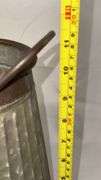 Metal Table Lamps with One Glass Shades, two Current Galvanized Stands (Decorative)