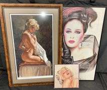 Limited Edition Print "After the Bath",  Steve Hanks, 12/300, Framed