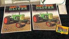 Oliver Collectible Memorabilia Set, Includes Sign and Hart-Parr Brochures