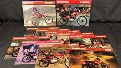 Vintage Honda Motorcycle Brochures CR125R XL500S XR80 XR185