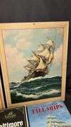 Nautical Art Collection with Baltimore Clipper Model Ship Kit