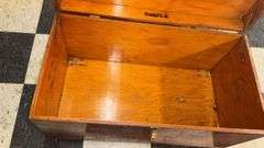 Sousa Wooden Storage Chest, Metal Latch and Handles